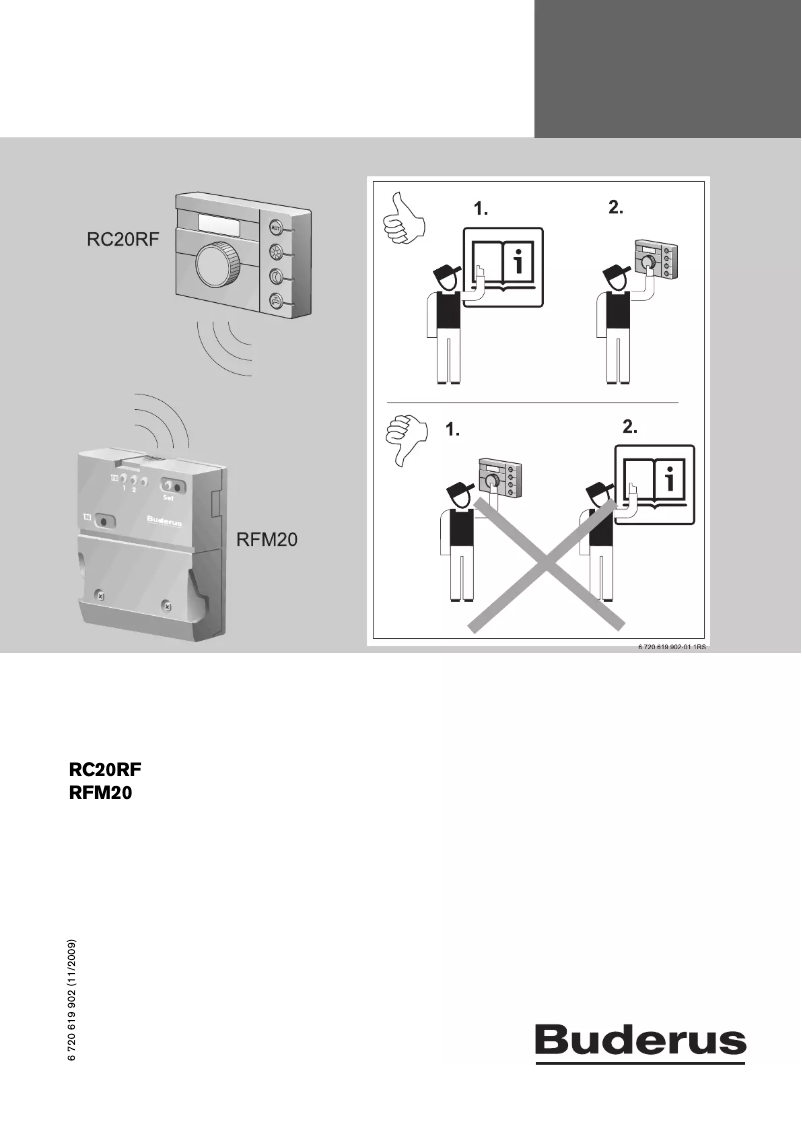 Image de la première page du manuel de l'appareil RC20RF