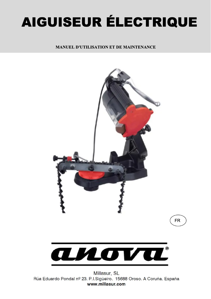 Page n°1 - Manuel utilisateur Anova AF1331