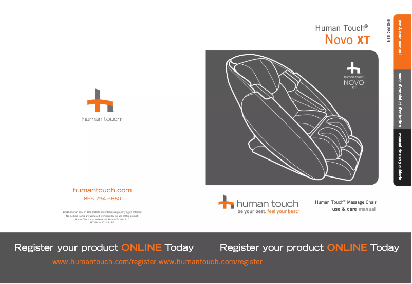 Image de la première page du manuel de l'appareil Novo XT2