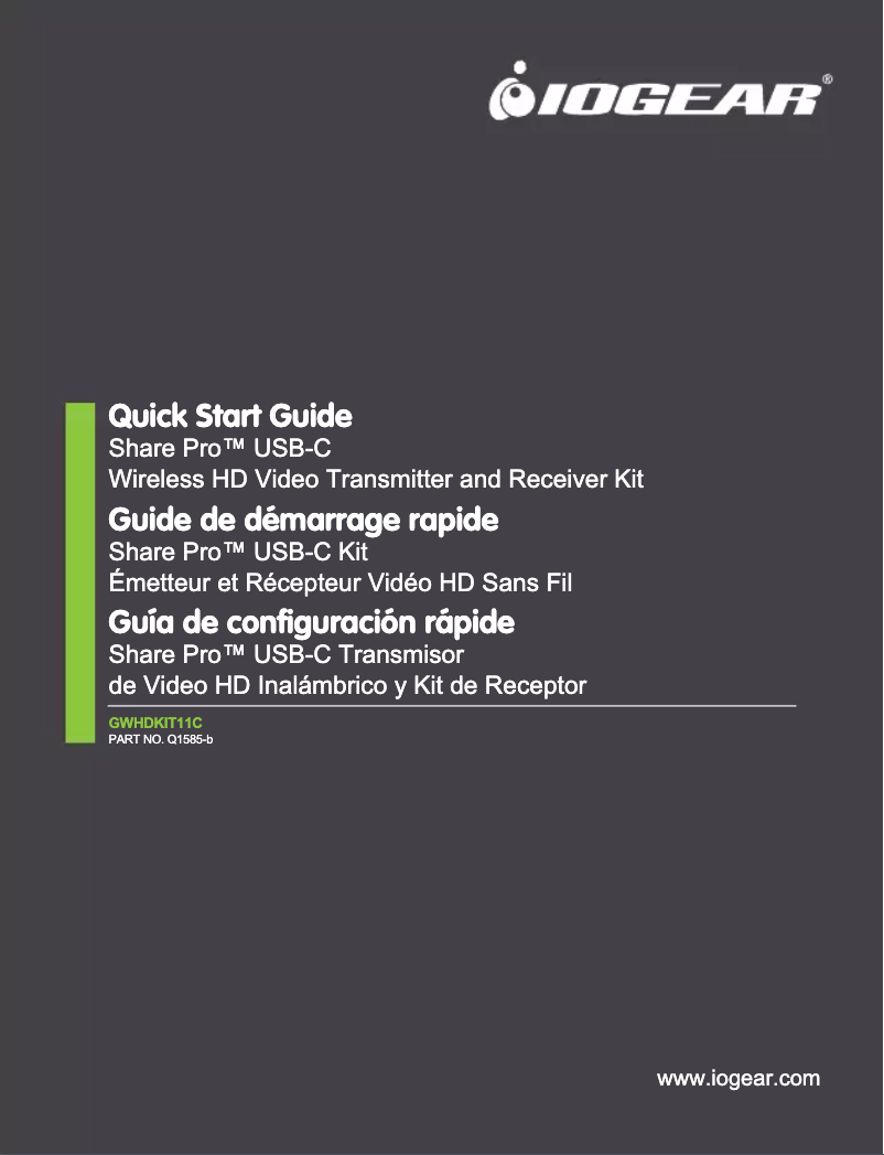 Page n°1 - Manuel utilisateur iogear Share Pro