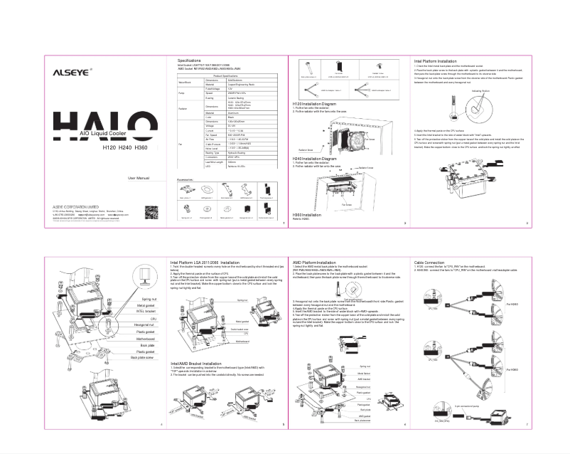 Image de la première page du manuel de l'appareil Halo AIO H240