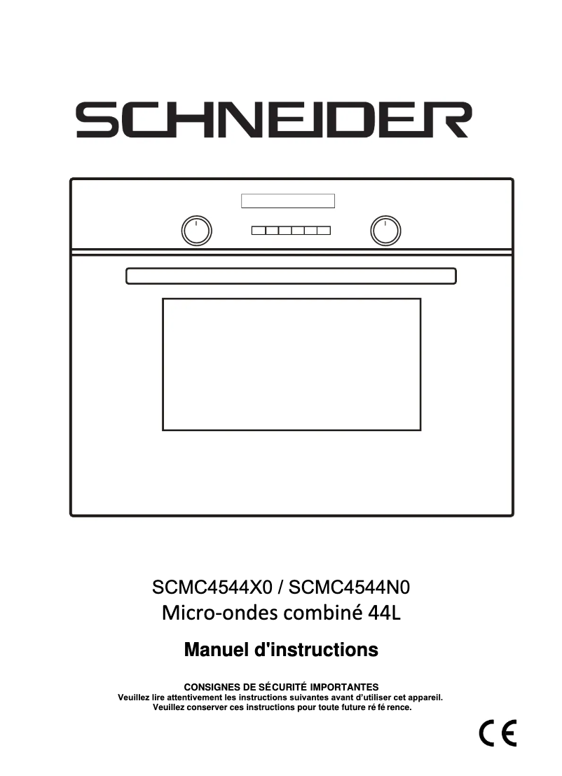Page 1 de la notice Manuel utilisateur Schneider SCMC4544X0