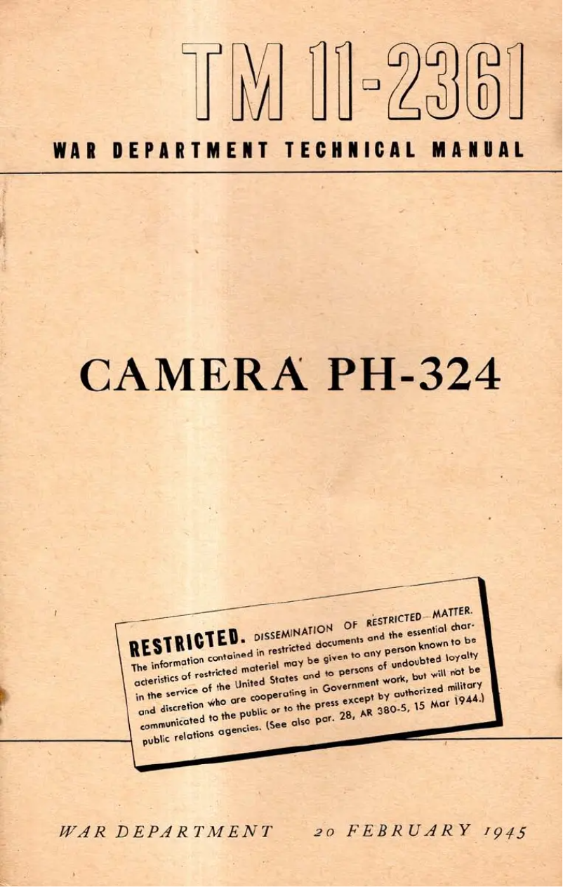 Page 1 de la notice Manuel utilisateur Kodak PH-324
