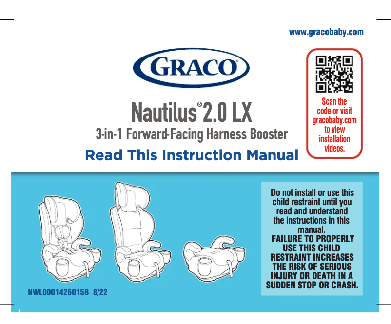 Page 1 de la notice Manuel utilisateur Graco Nautilus 2.0 LX