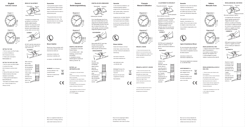 Page n°1 - Manuel utilisateur Braun BN0082