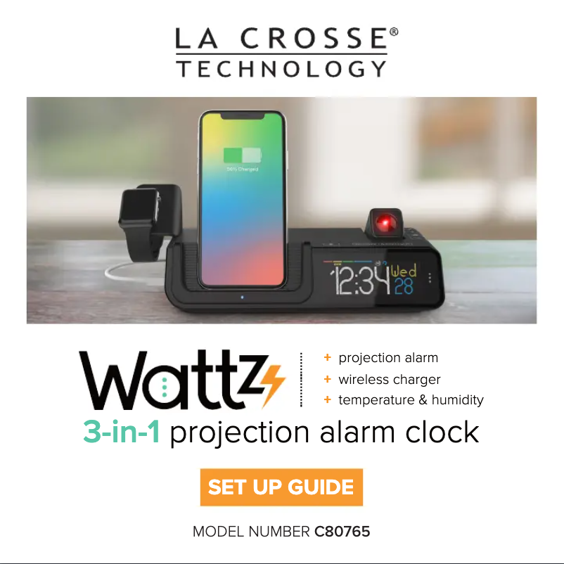 Page 1 de la notice Manuel utilisateur La Crosse Technology C80765