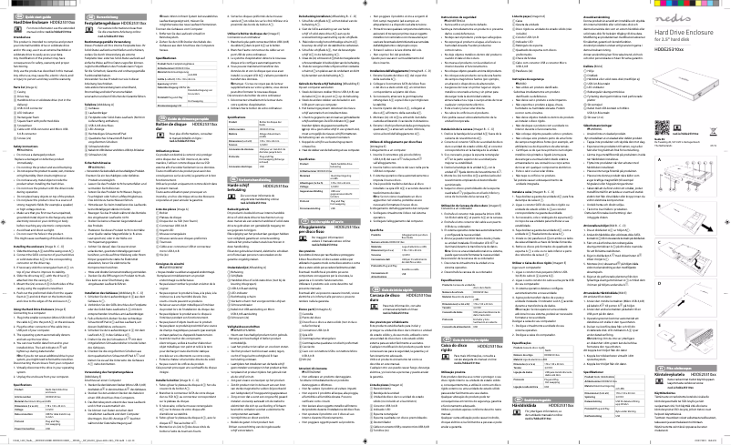 Page 1 of the manual User Manual Nedis HDDE25310RD