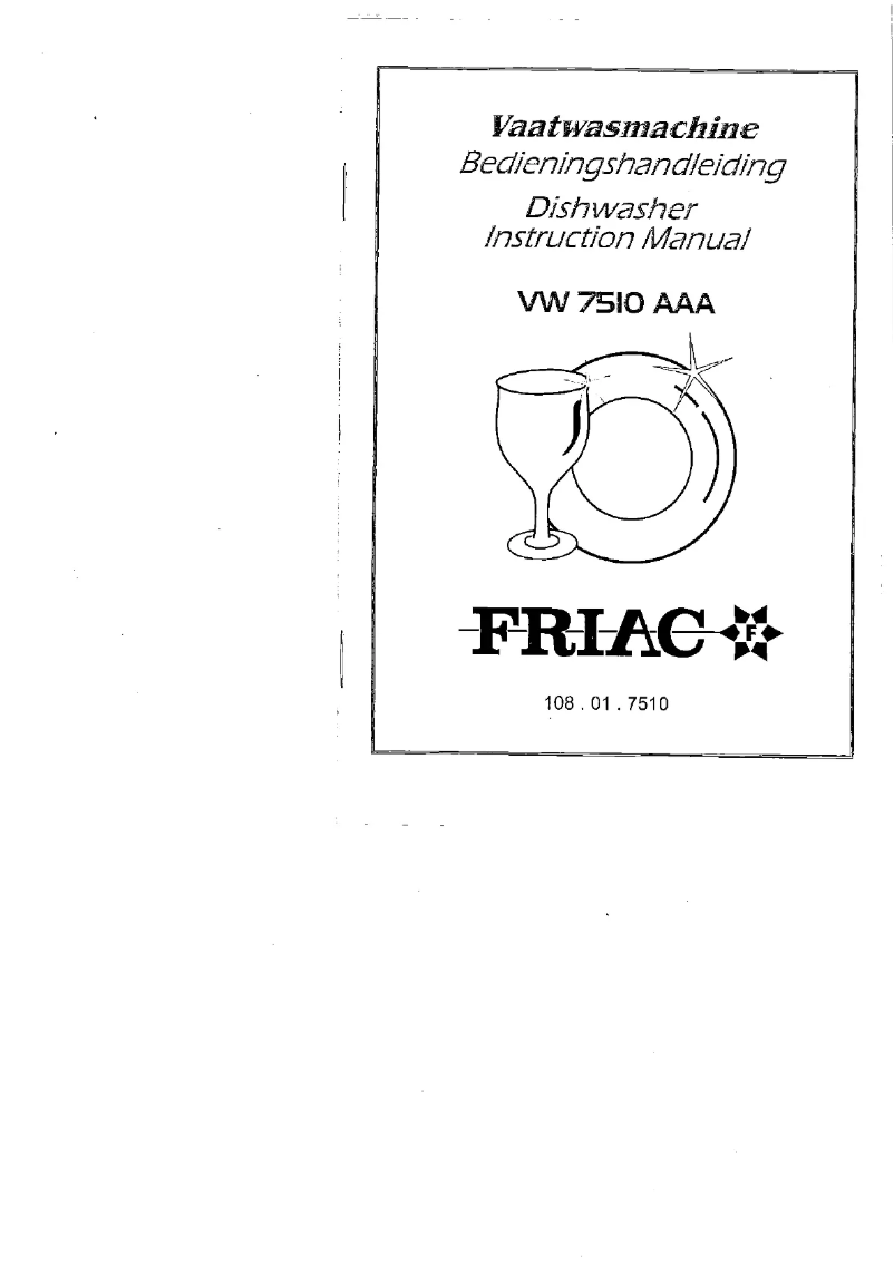 Página 1 del manual Manual de usuario Friac VW 7510 AAA