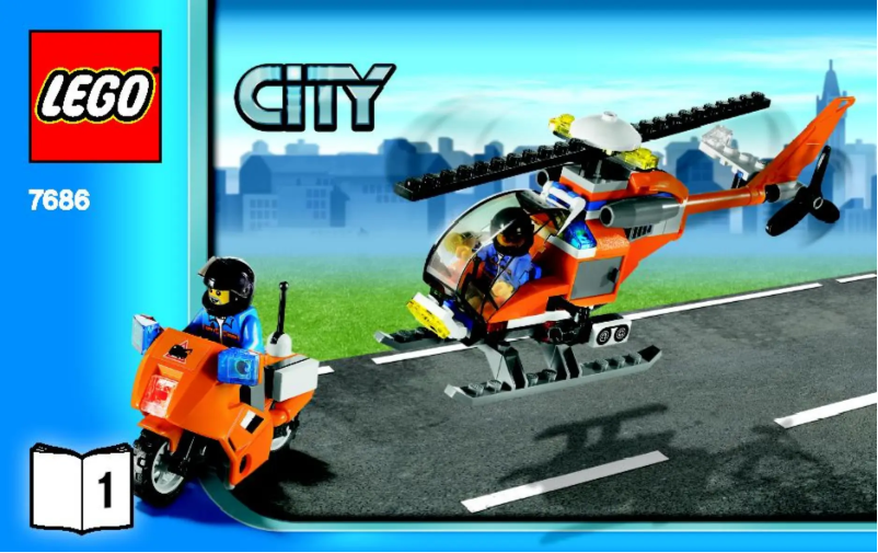 Page 1 de la notice Manuel utilisateur Lego Helicopter Transporter