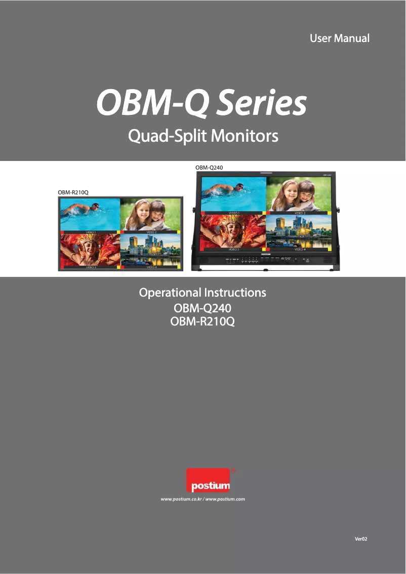 Página 1 del manual Manual de usuario Postium OBM-Q240