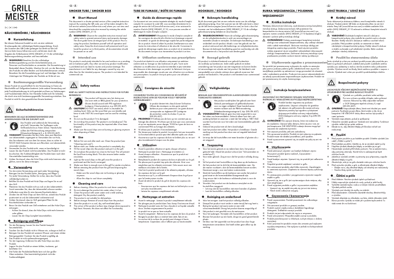 Page n°1 - Manuel utilisateur Grillmeister HG08587A