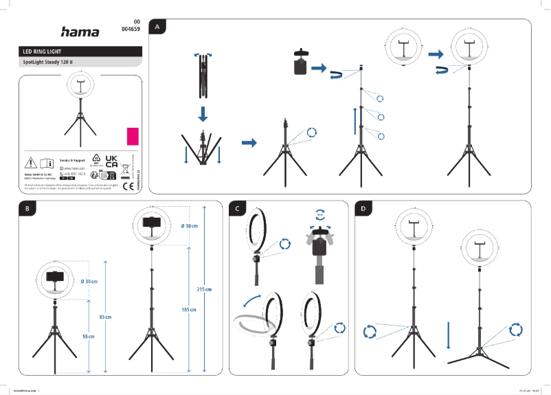 Image de la première page du manuel de l'appareil SpotLight Steady 120 II