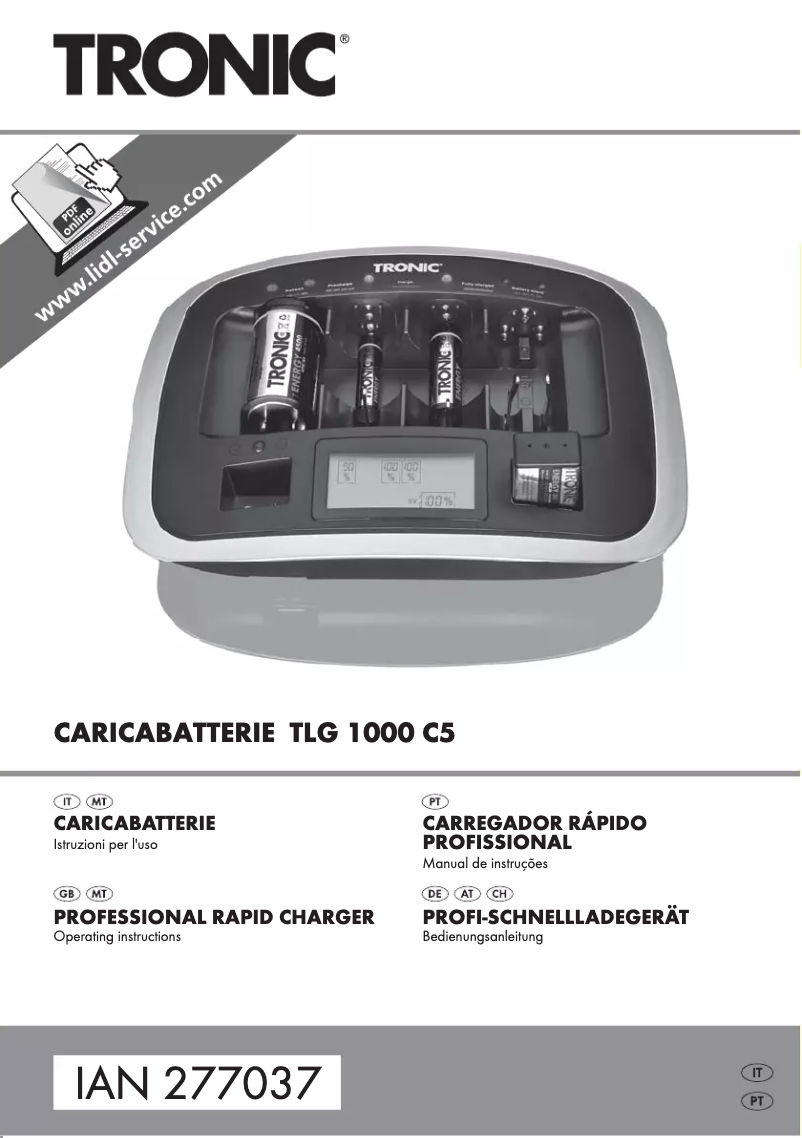 Page 1 de la notice Manuel utilisateur Tronic TLG 1000 B3