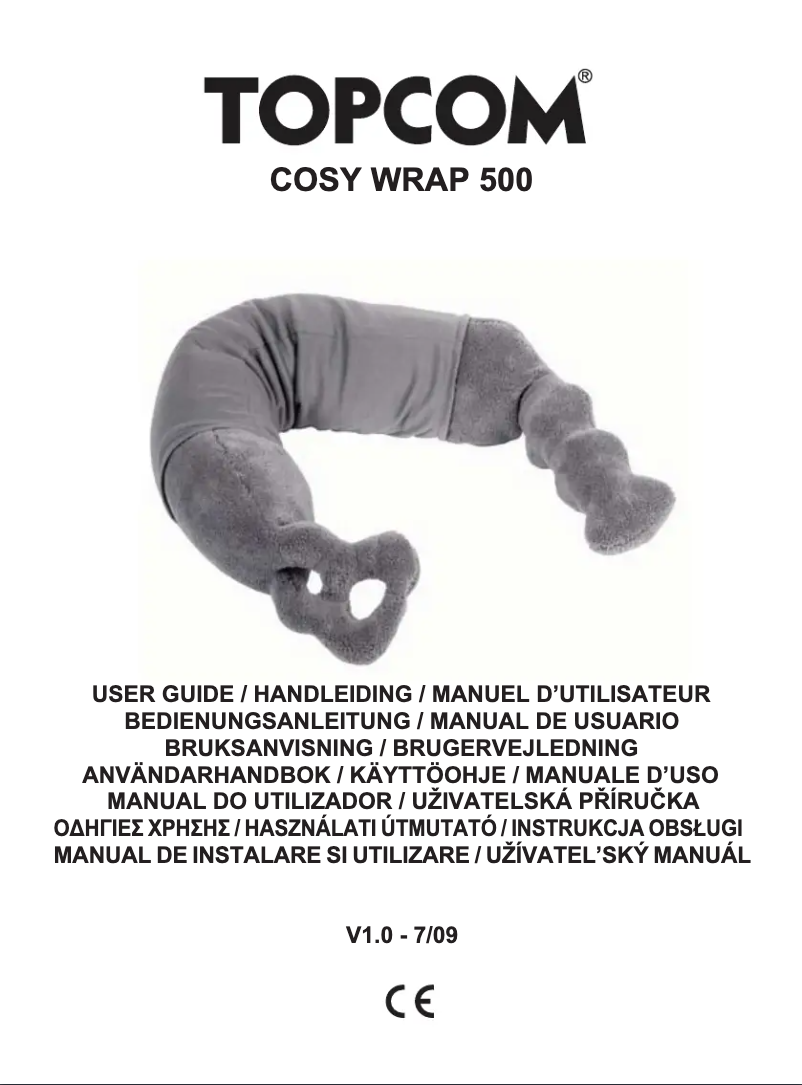 Page n°1 - Manuel utilisateur Topcom Cosy Wrap 500