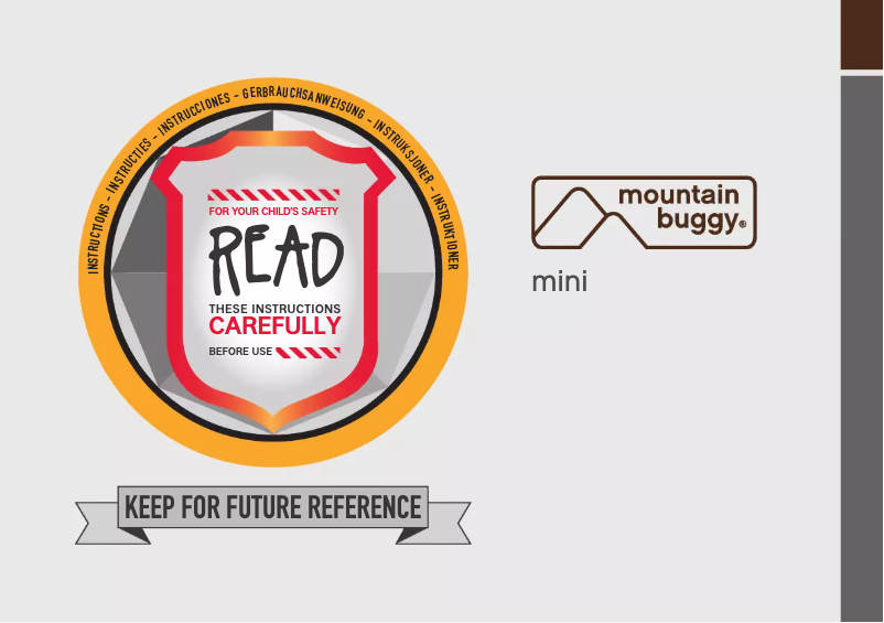 Page 1 de la notice Manuel utilisateur Mountain Buggy MB Mini