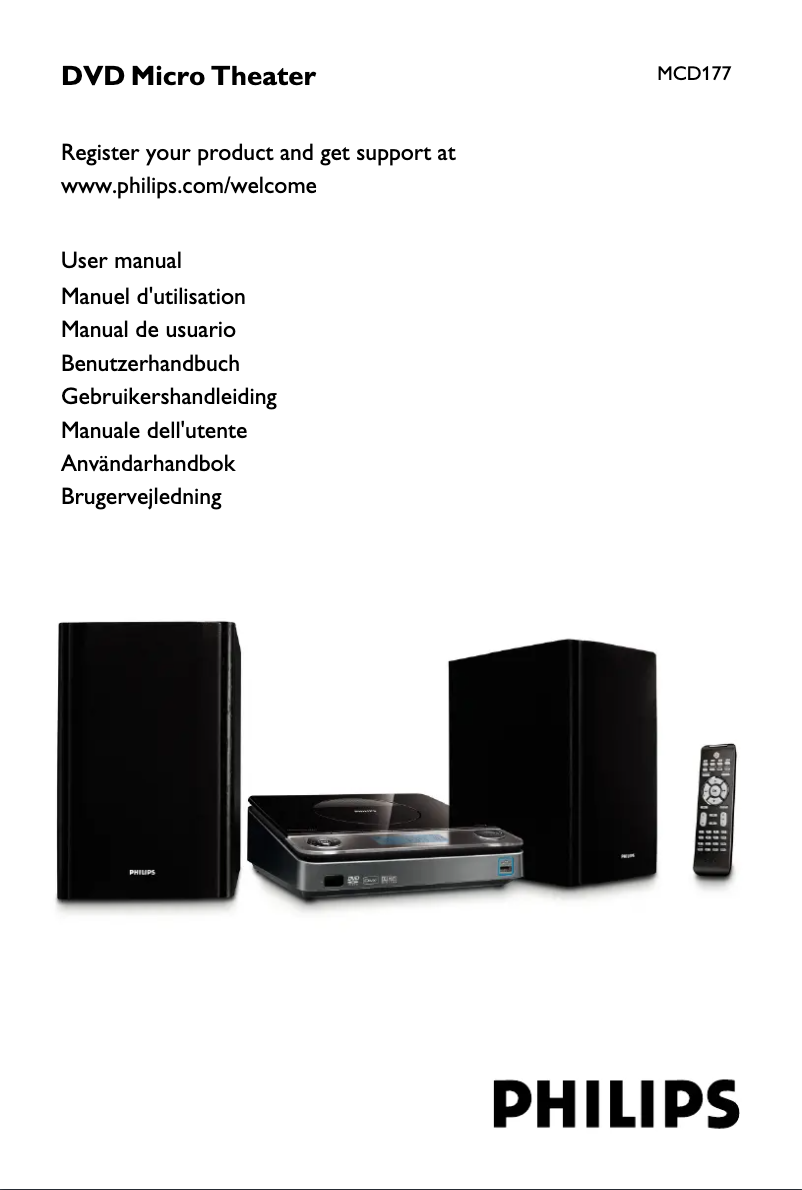 Página 1 del manual Manual de usuario Philips MCD177
