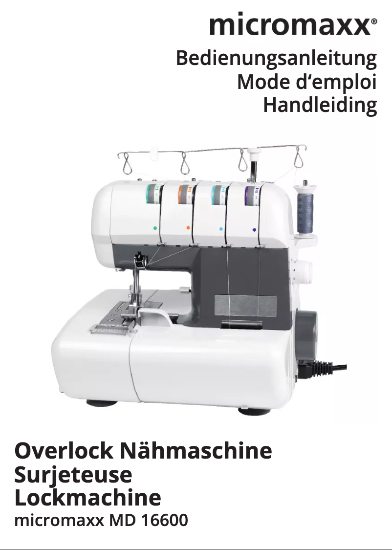 Image de la première page du manuel de l'appareil MD16600