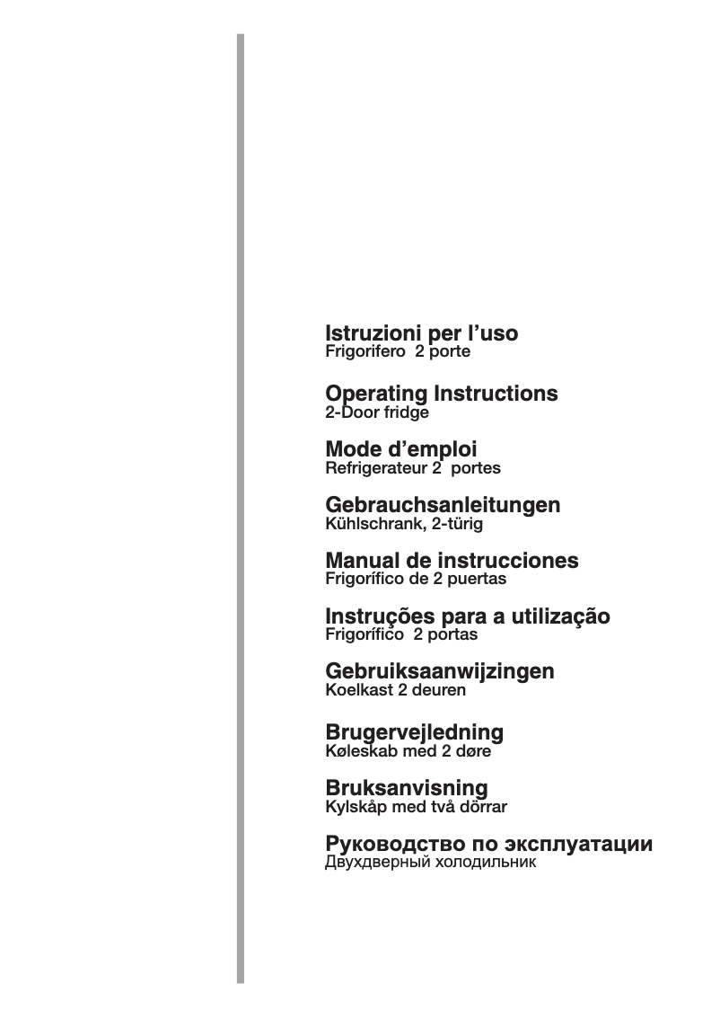 Page 1 de la notice Manuel utilisateur Smeg FR298AP