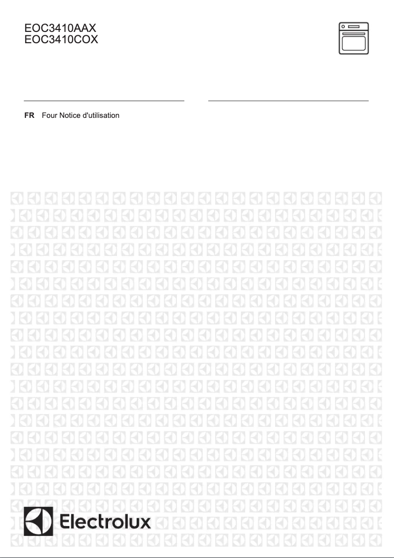 Page n°1 - Manuel utilisateur Electrolux EOC3410AAX