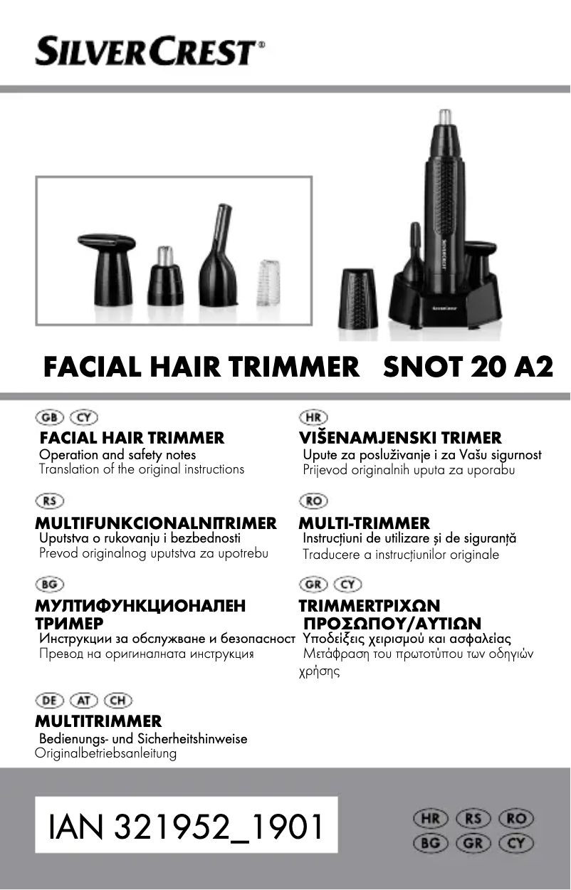Page 1 de la notice Manuel utilisateur SilverCrest SNOT 20 A2