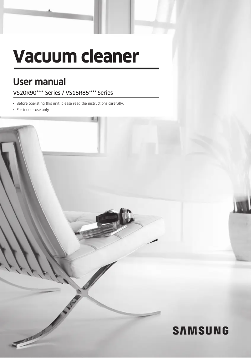 Página 1 del manual Guía de inicio rápido Samsung VS20R9046S3