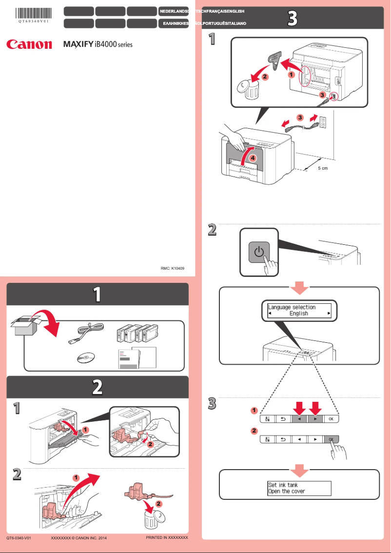 Image de la première page du manuel de l'appareil Maxify iB4000