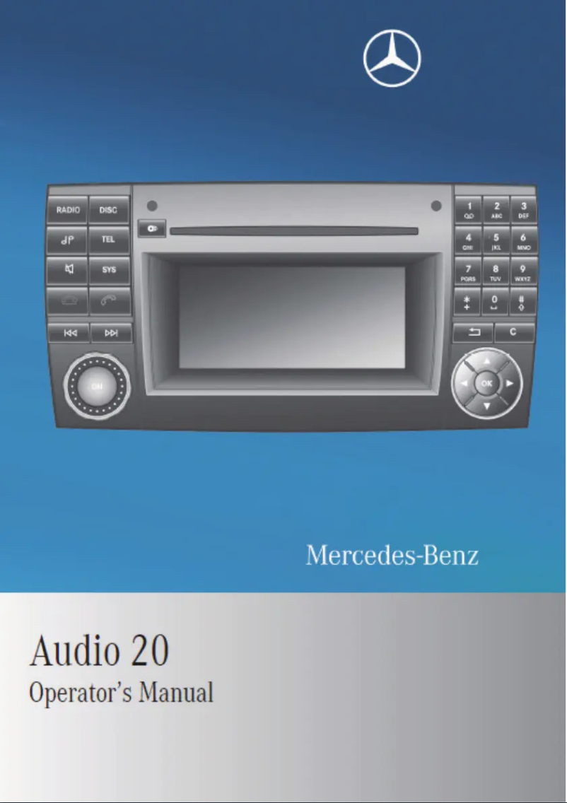 Image de la première page du manuel de l'appareil Audio 20 Sprinter 2011