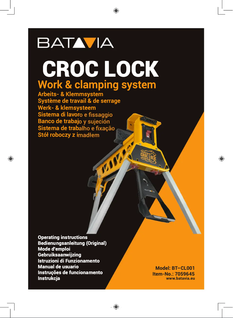 Página 1 del manual Manual de usuario Batavia Croc Lock BT–CL001