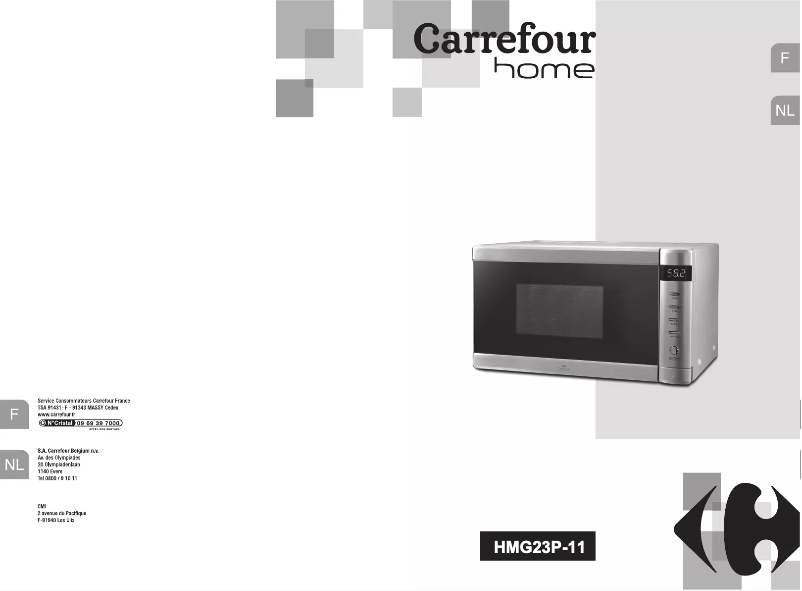 Página 1 del manual Manual de usuario Carrefour Home HMG23P-11