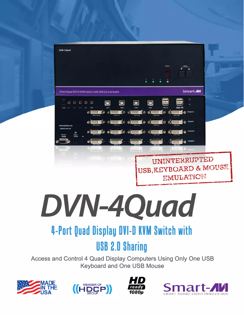 Page n°1 - Manuel utilisateur Smart-AVI DVN-4Quad