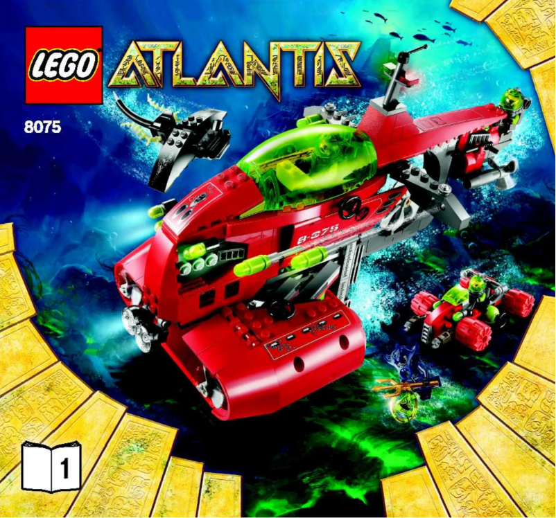 Page 1 de la notice Manuel utilisateur Lego Atlantis 8075