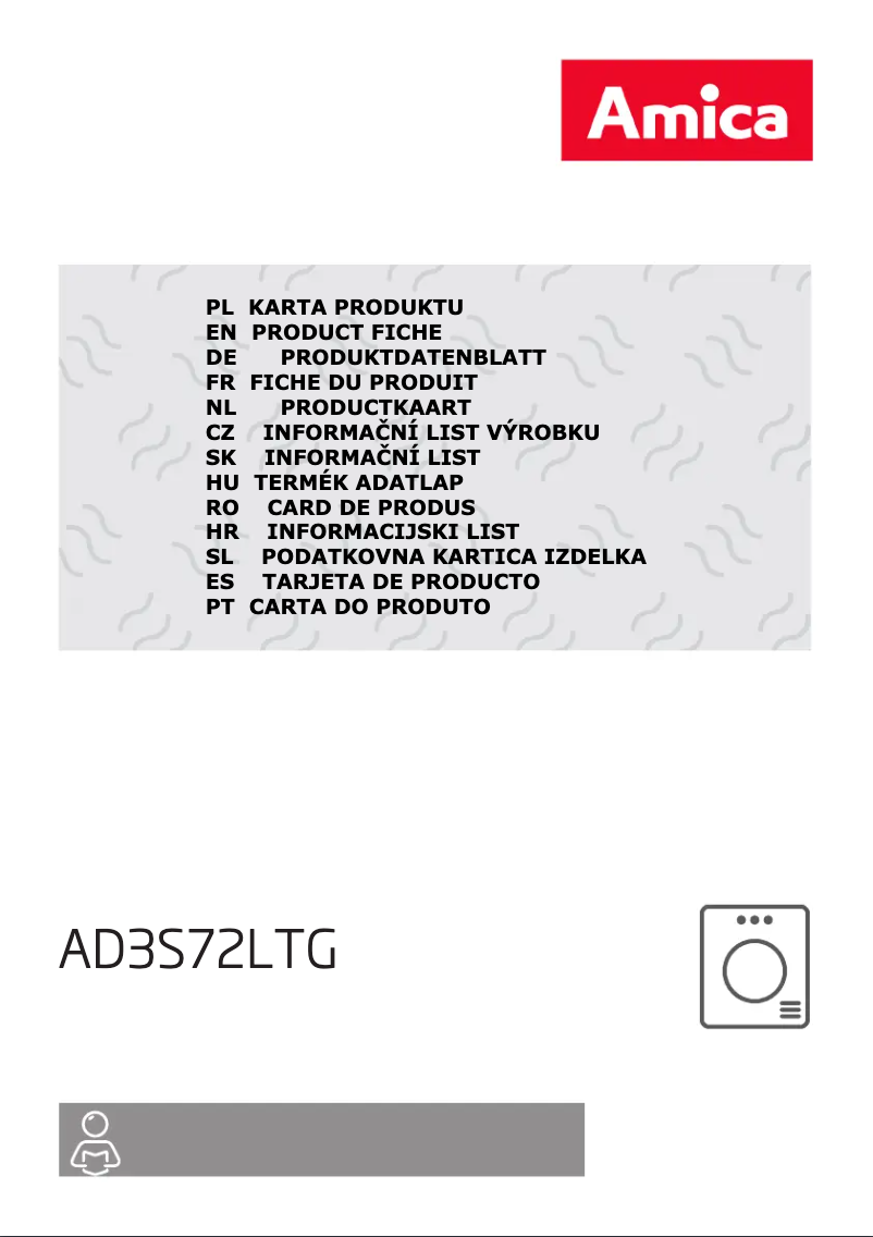 Image de la première page du manuel de l'appareil AD3S72LTG
