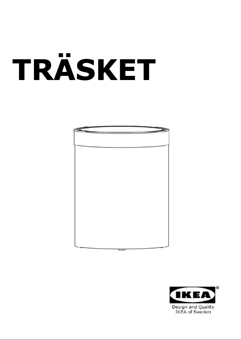 Página 1 del manual Manual de usuario Ikea TRÄSKET 604.385.12