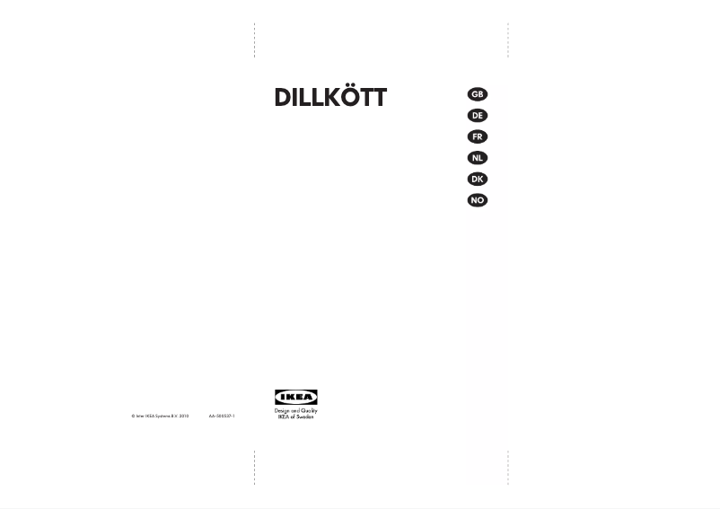 Image de la première page du manuel de l'appareil DILLKOTT