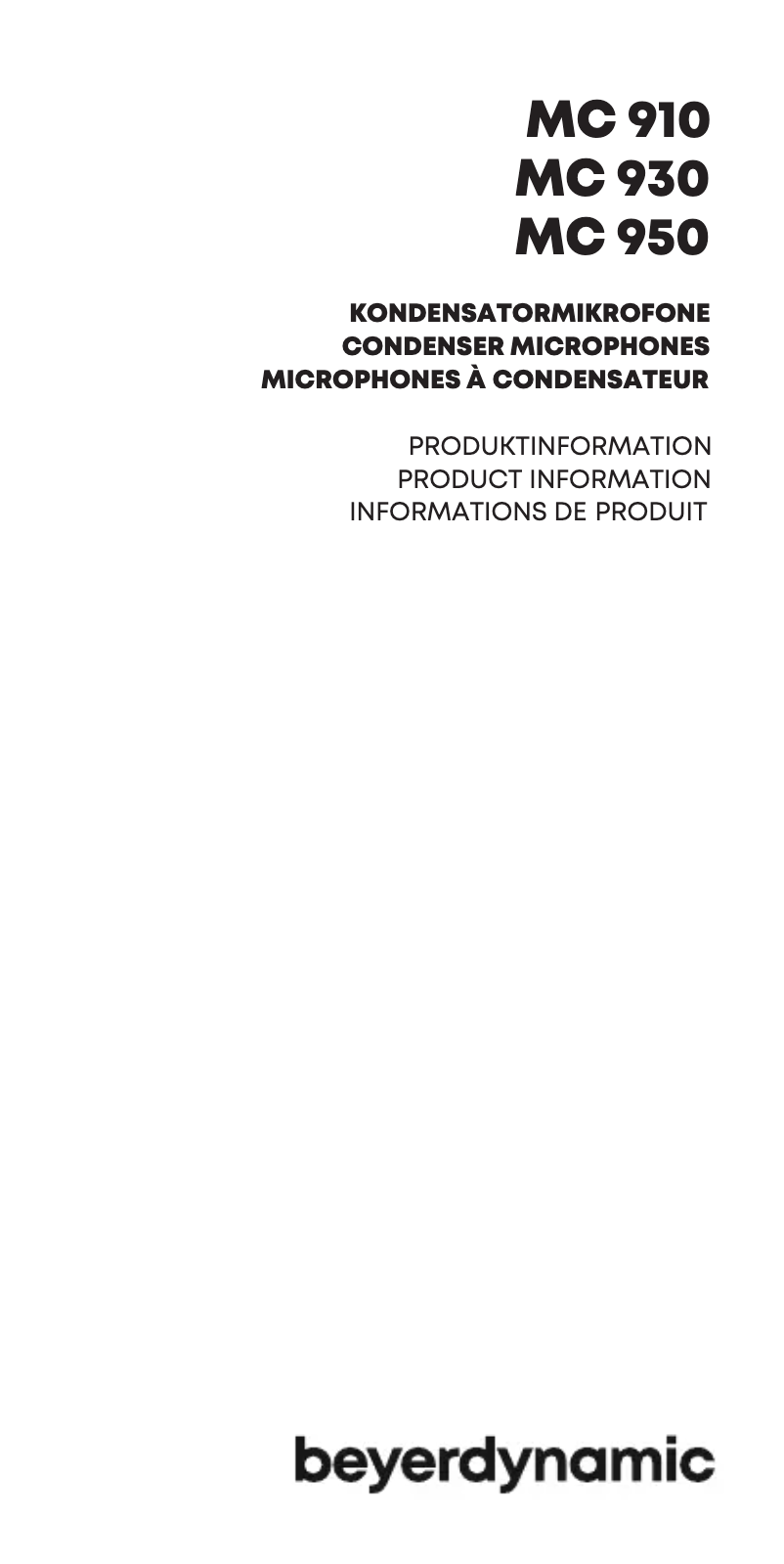 Image de la première page du manuel de l'appareil MC 930