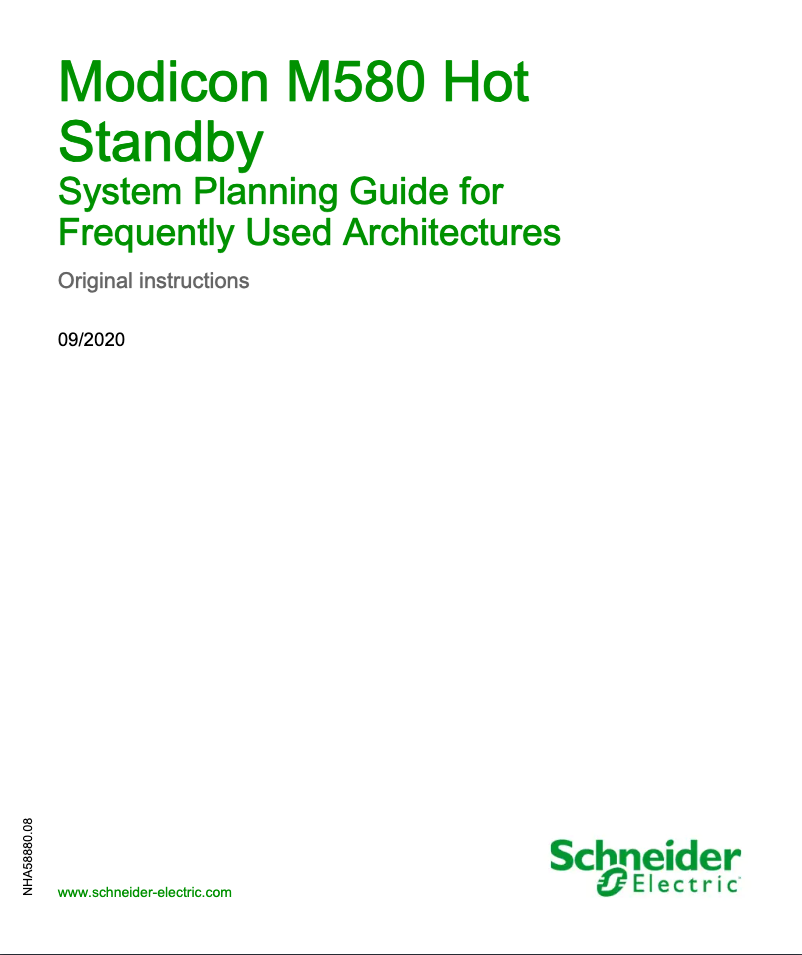 Page 1 de la notice Manuel utilisateur Schneider BMEH582040