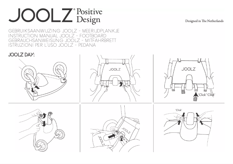Page n°1 - Manuel utilisateur Joolz Geo Footboard