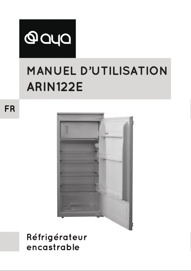 Image de la première page du manuel de l'appareil ARIN122E