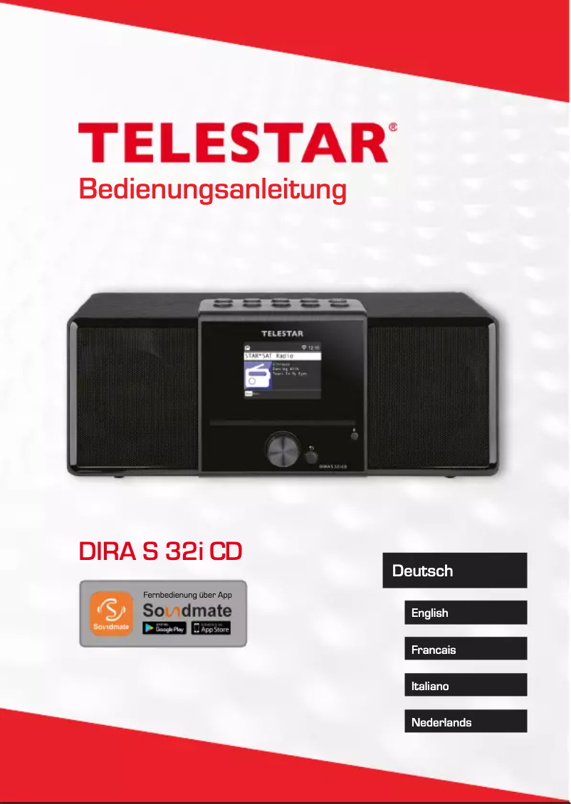 Page 1 de la notice Manuel utilisateur Telestar DIRA S 32i CD