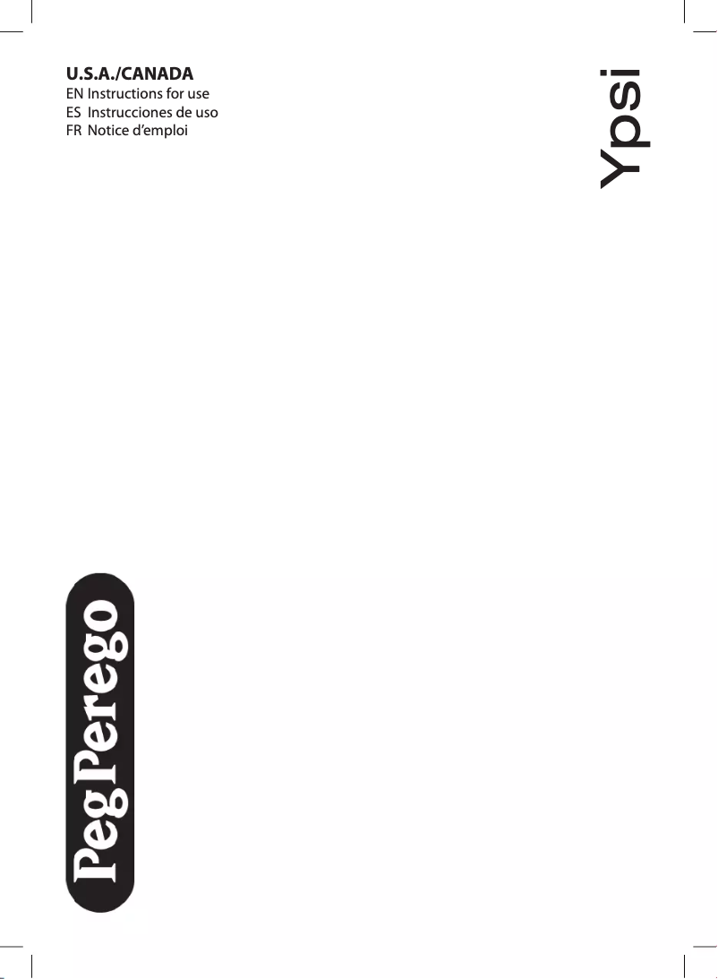 Page n°1 - Manuel utilisateur Peg Perego Ypsi