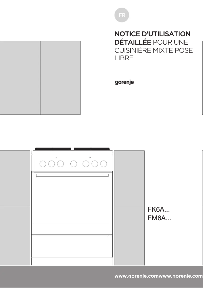 Page n°1 - Manuel utilisateur Gorenje K6120WH