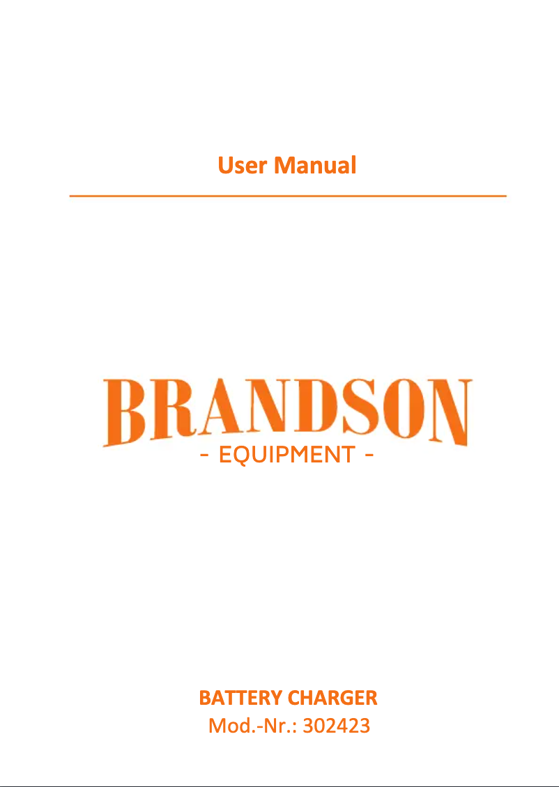 Page n°1 - Manuel utilisateur Brandson 302423