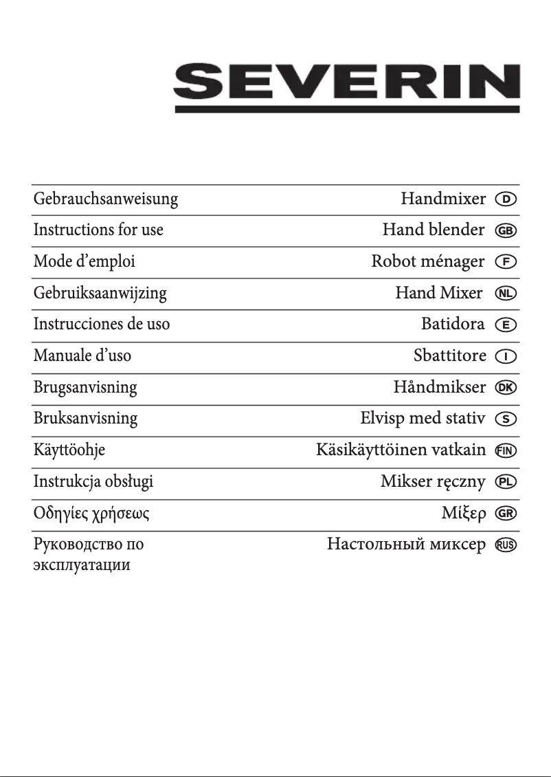 Image de la première page du manuel de l'appareil HM 3819