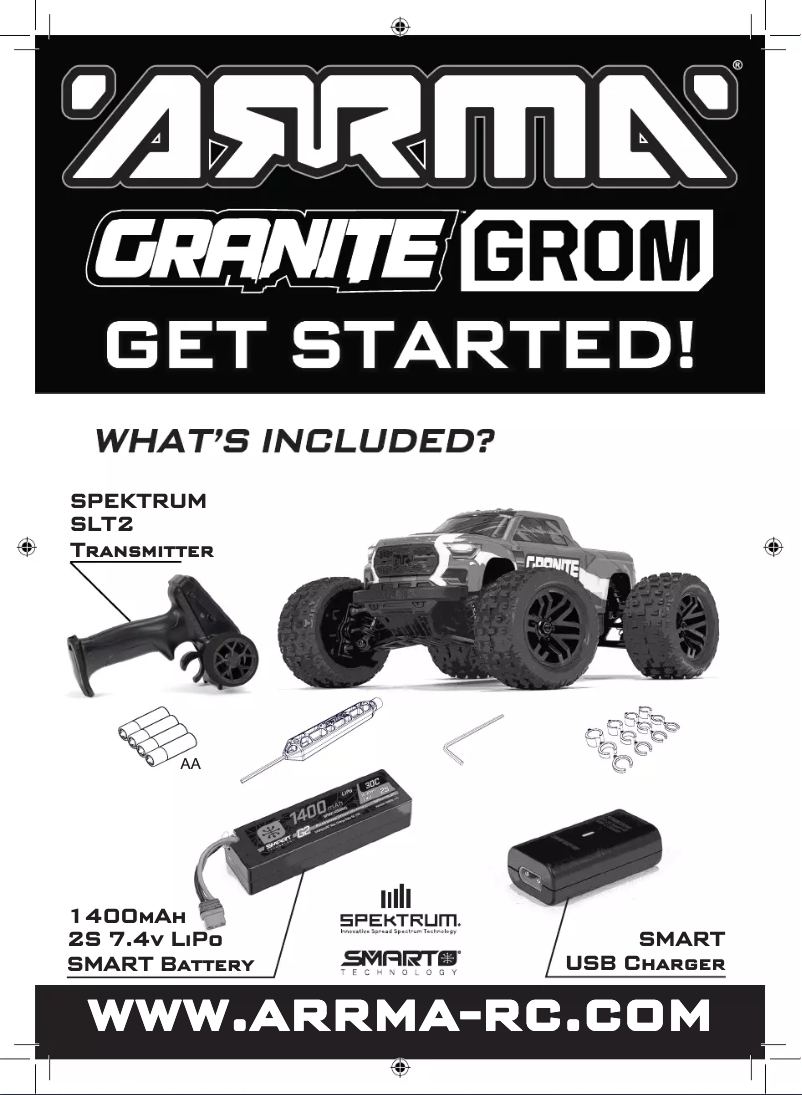 Página 1 del manual Manual de usuario ARRMA Granite Grom Mega 380