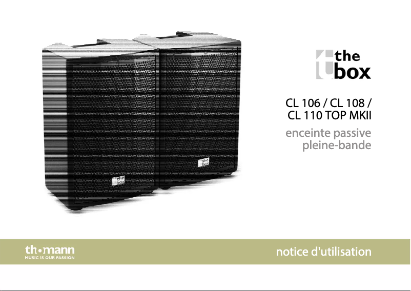 Image de la première page du manuel de l'appareil CL 108 Top MK II