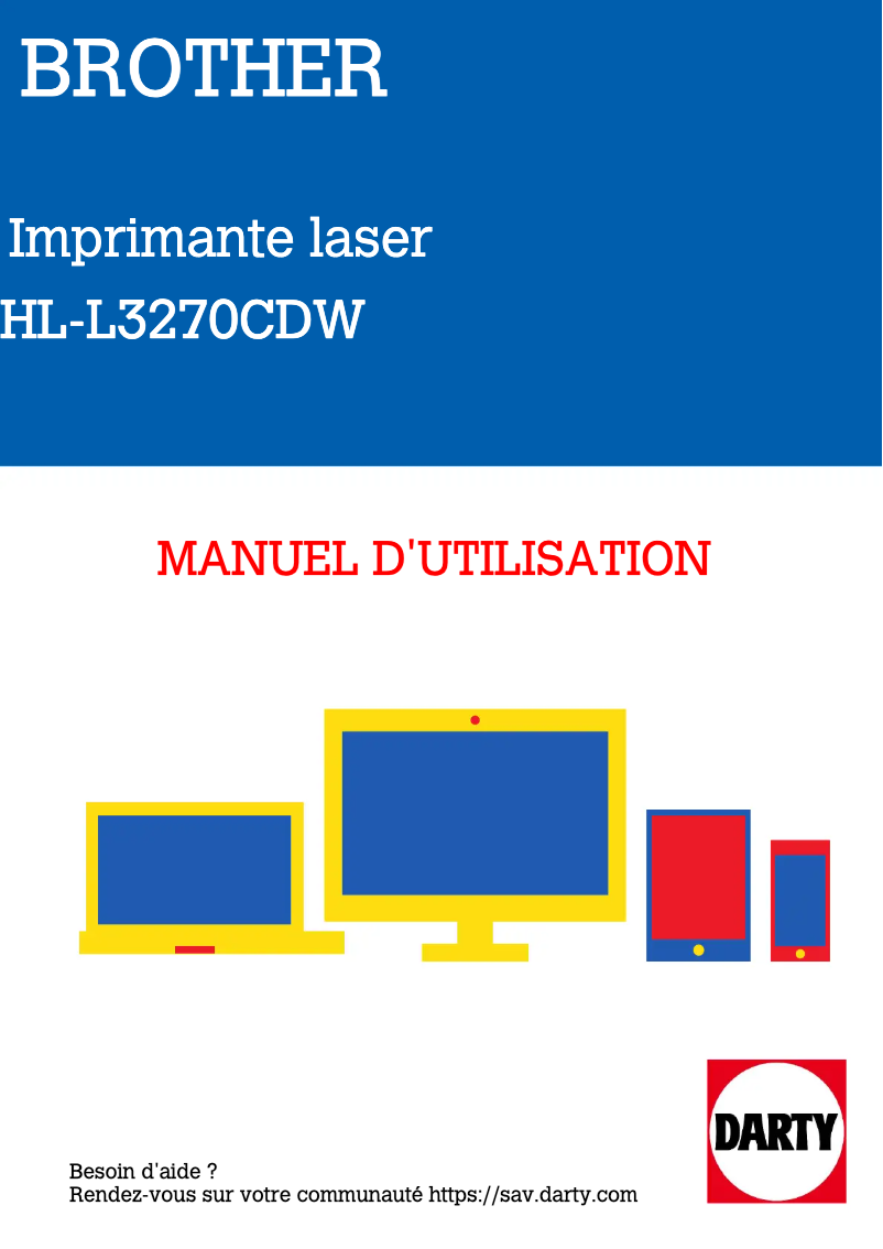 Page n°1 - Manuel utilisateur Brother HL-L3270CDW