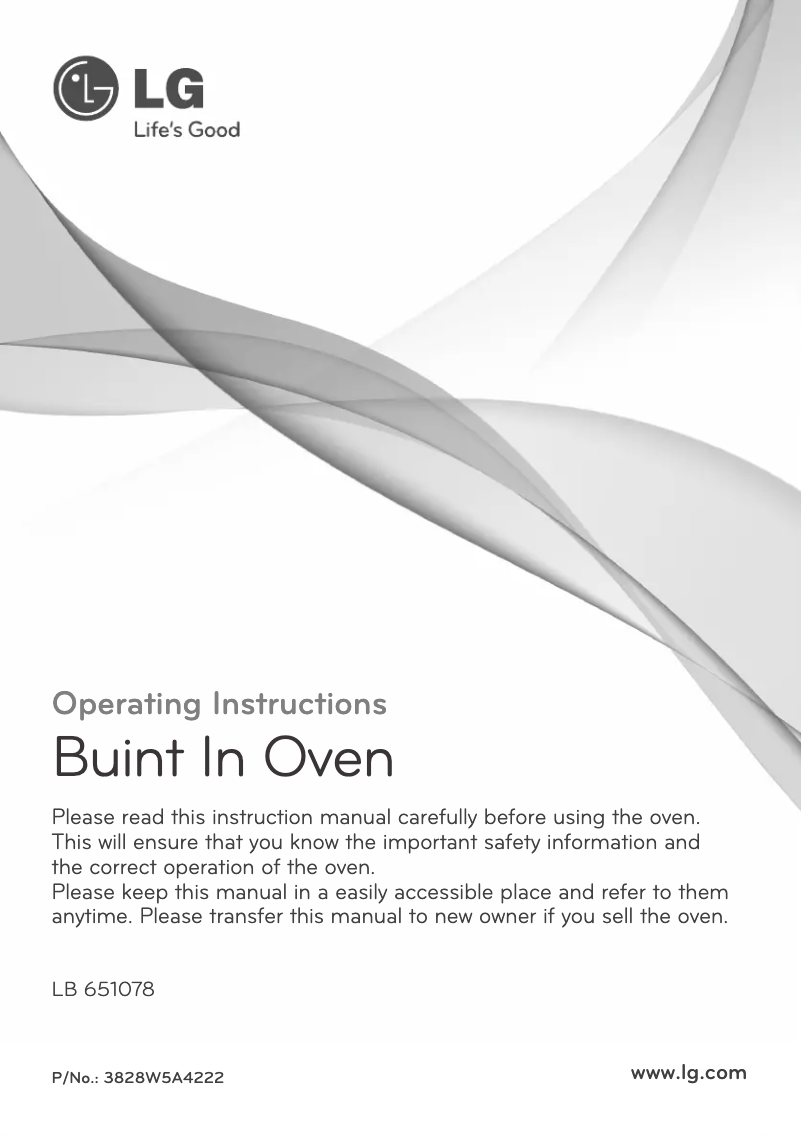 Página 1 del manual Manual de usuario LG LB651078S