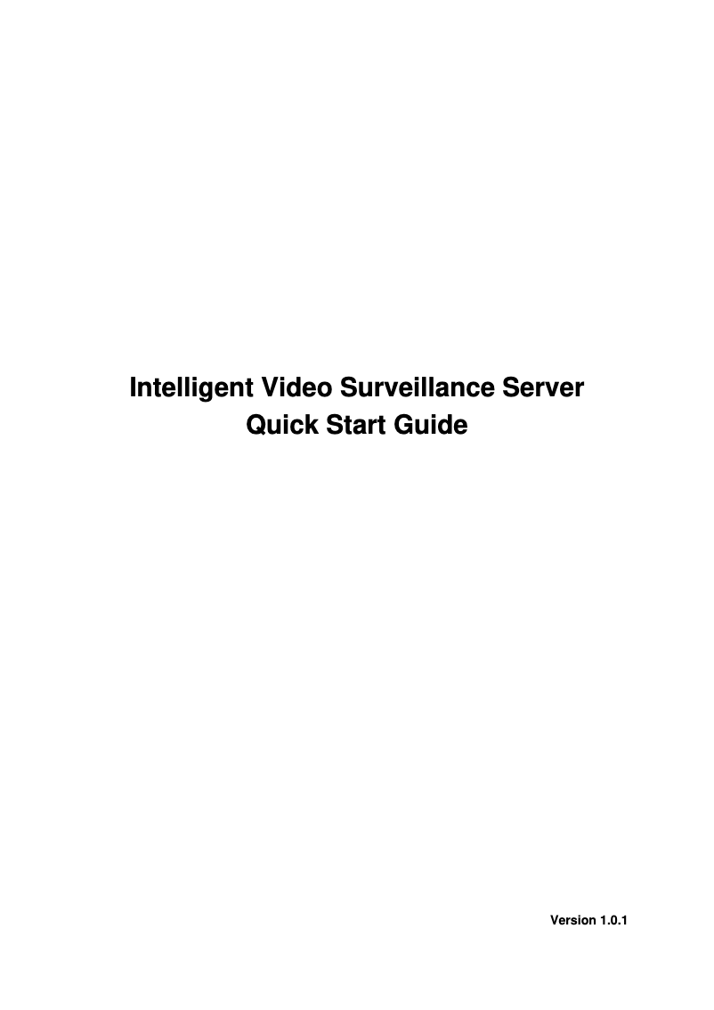 Page n°1 - Manuel utilisateur Dahua Technology DHI-IVSS7016DR-4T