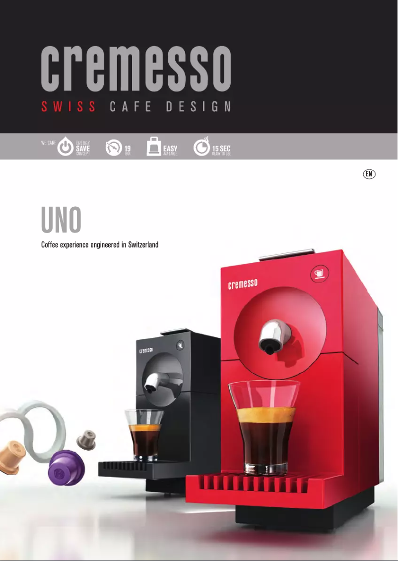 Page n°1 - Manuel utilisateur Cremesso UNO