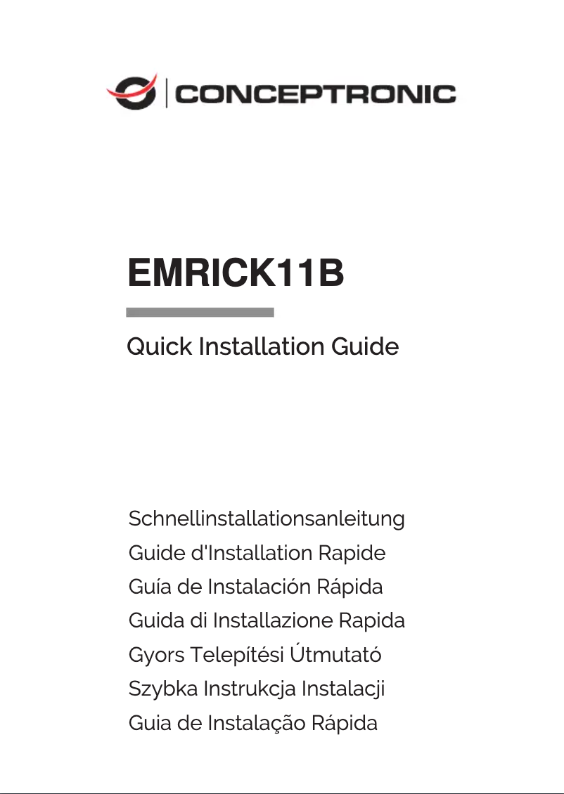 Page 1 de la notice Manuel utilisateur Conceptronic EMRICK11B